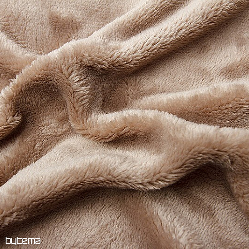 Erweiterte Mikroflanell-Bettwäsche - Nuss