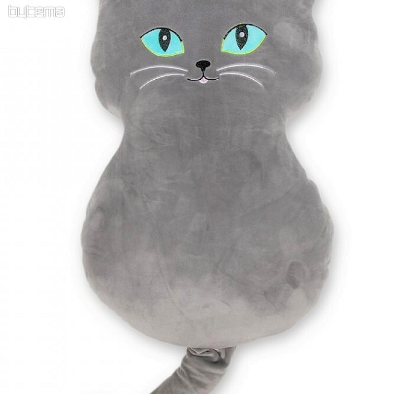 Kissen Katze aus grauem Elasthan