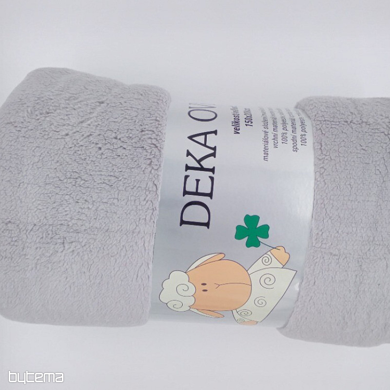 Decke Schaf-Schaf 150/200 St.Grau/Creme Einfassung