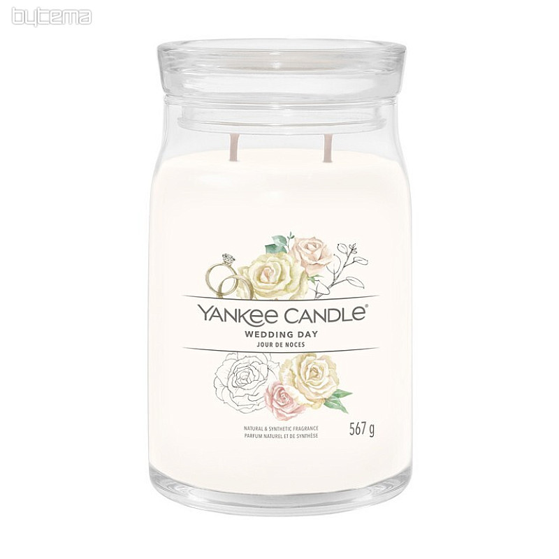 Kerze YANKEE CANDLE Duft WEDDING DAY GLASS LARGE 2 Dochte