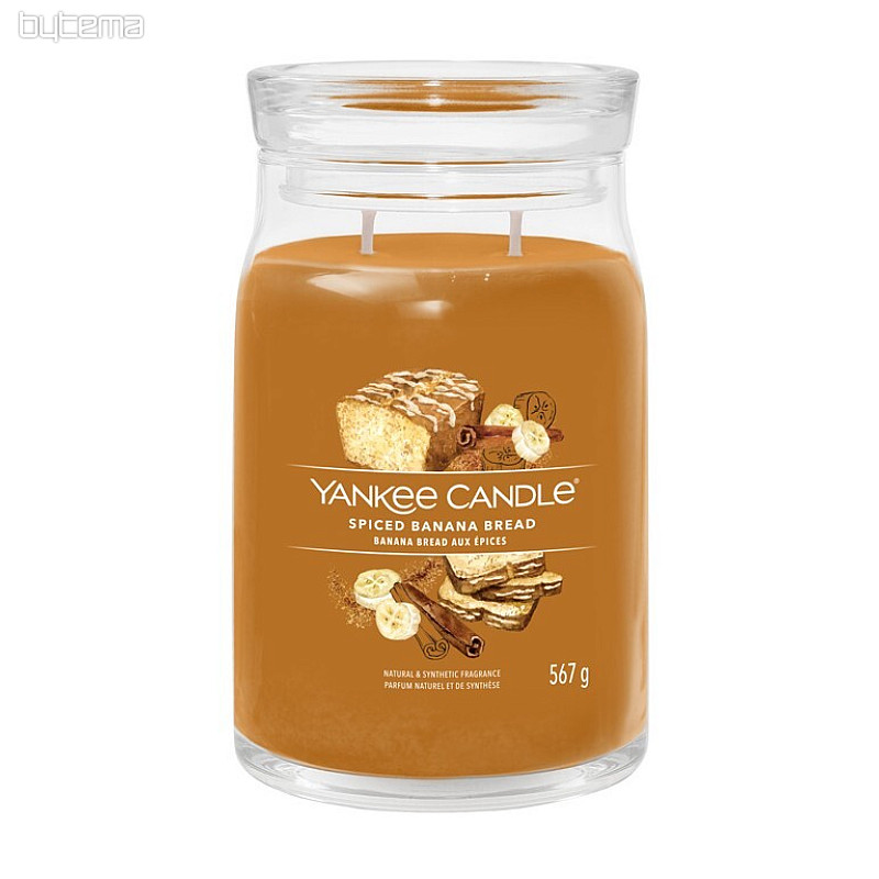 Kerze YANKEE CANDLE Duft SPICED BANANA BREAD GROSSES GLAS 2 Dochte