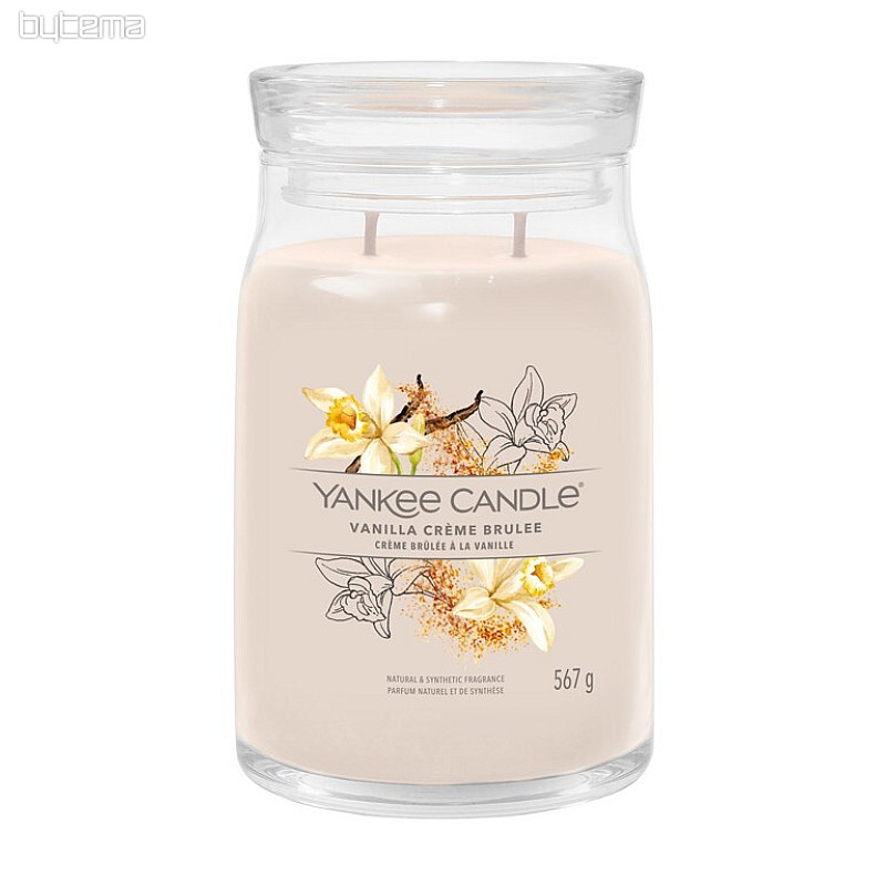 Kerze YANKEE CANDLE Duft VANILLA CREME BRULÉE GROßES GLAS 2 Dochte