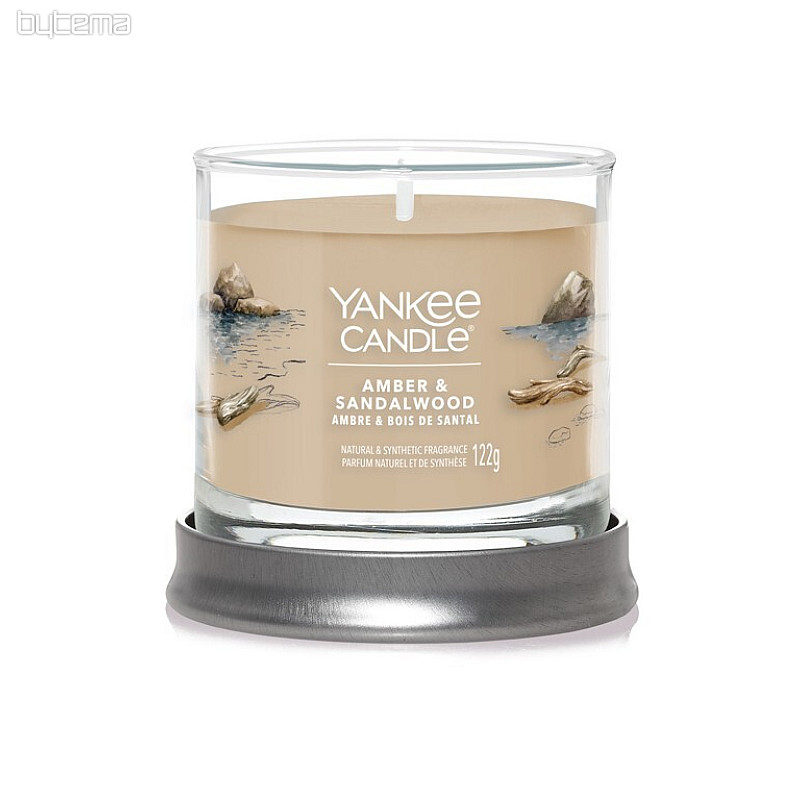 Kerze YANKEE CANDLE Duft AMBER und SANDALWOOD TUMBER SMALL