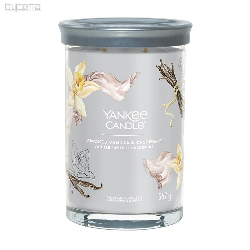 Kerze YANKEE CANDLE Duft SMOKED VANILLA und CASHMERE TUMBER LARGE