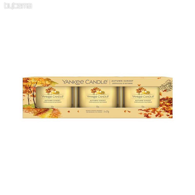 Kerze YANKEE CANDLE Duft AUTUMN SUNSET SET von 3 Stück
