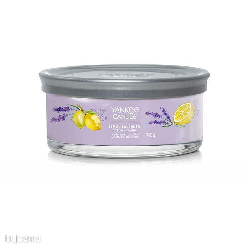 YANKEE CANDLE - LEMON LAVENDER TUMBER MEDIUM 5 Dochte