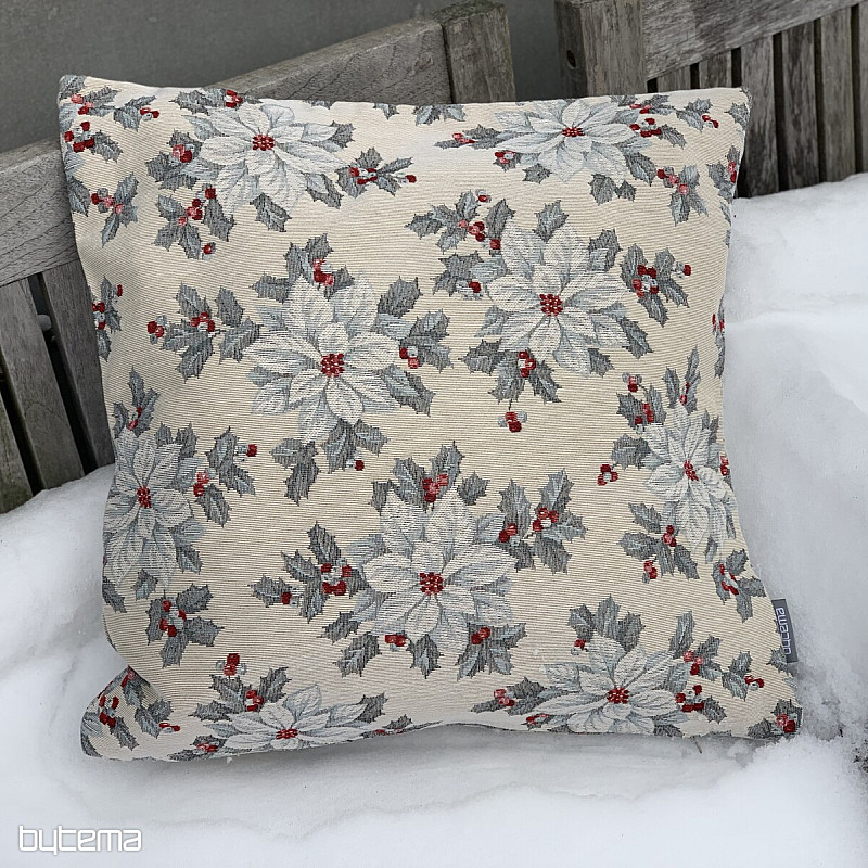 Weihnachts-Wandteppichbezug CHRISTMAS STAR silber