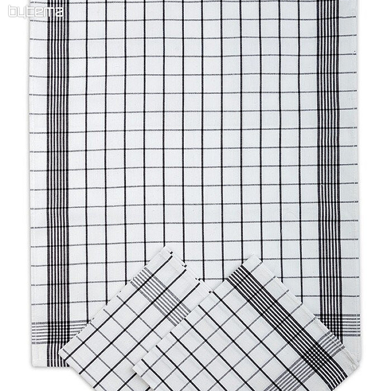 Handtücher Baumwolle WEISS-SCHWARZ