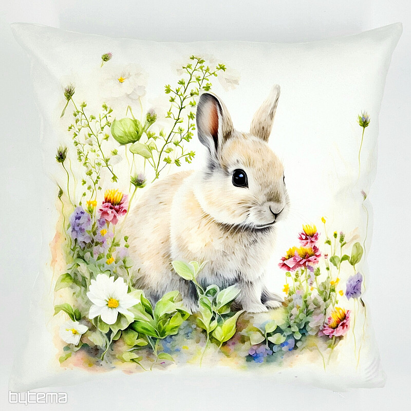 Dekorativer Osterüberzug HASE AUF DER WIESE