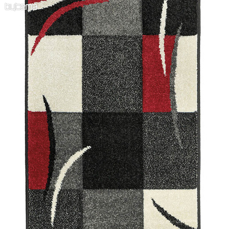 Stück Teppich PORTLAND schwarz und weiß