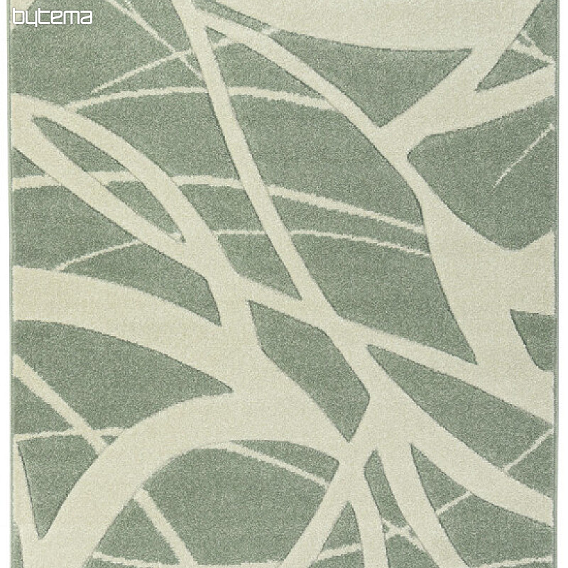 Stück Teppich PORTLAND grün und weiß