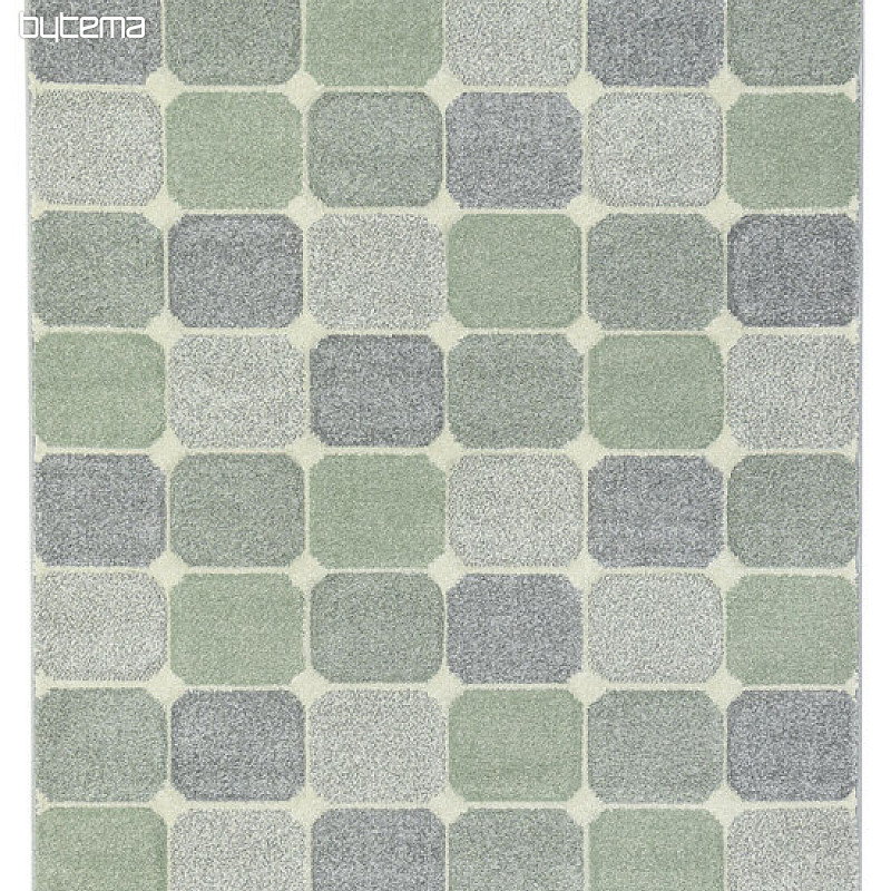Stück Teppich PORTLAND grün-grau