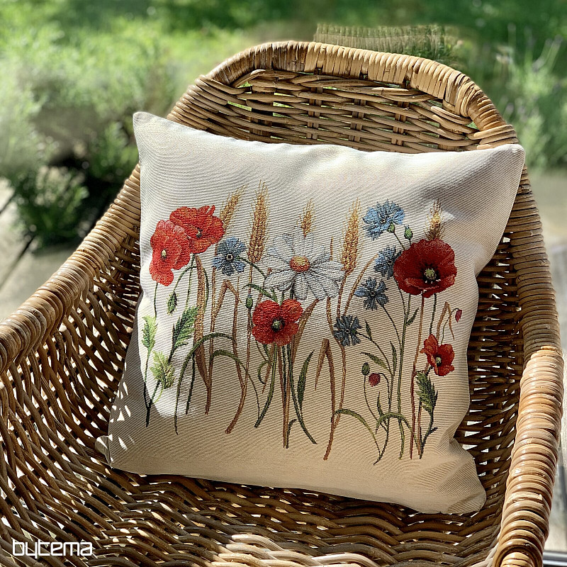 Gobelin-Kissenbezug FELDBLUMEN