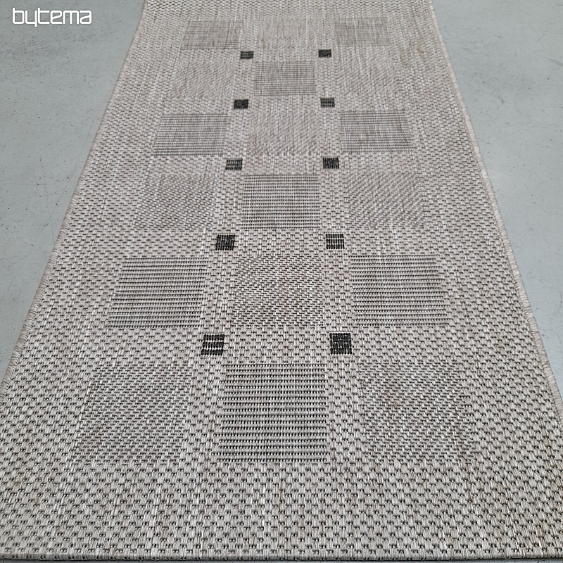 Teppich Bouclé FLOORLUX 20079/04 Punkte silber-schwarz