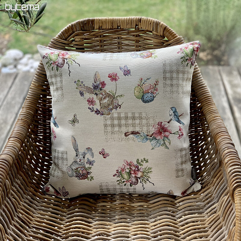 Oster-Gobelinbezug HASE BEIGE