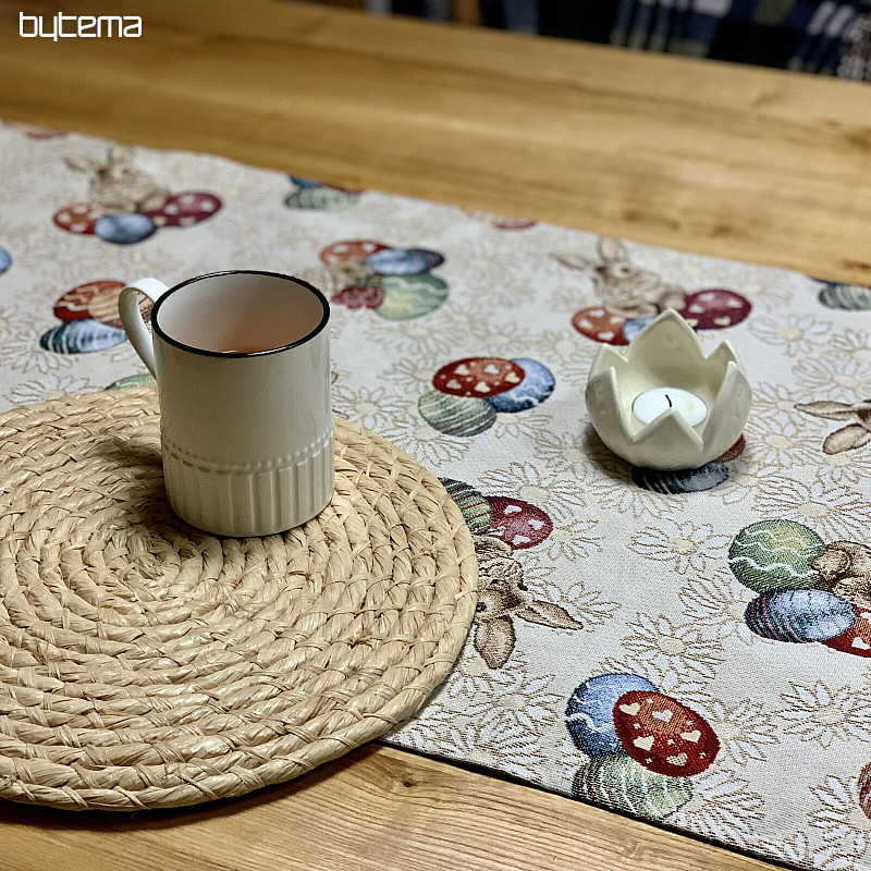 Ostertischdecke und Schal MARGA