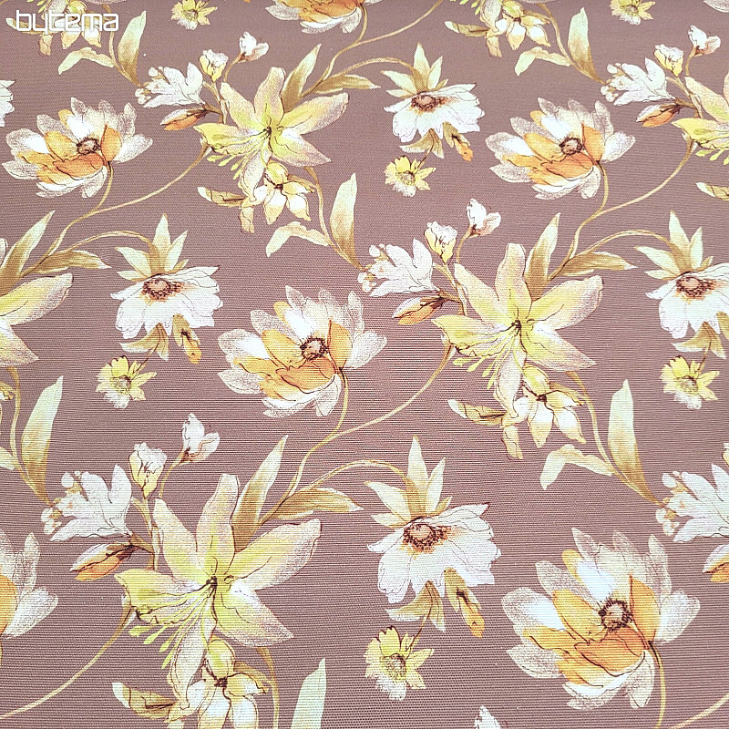 Dekostoff HIBISCUS gold