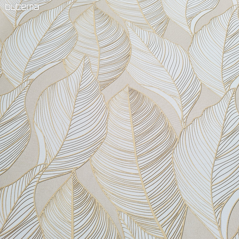 Dekorationsstoff MAXI BLÄTTER beige