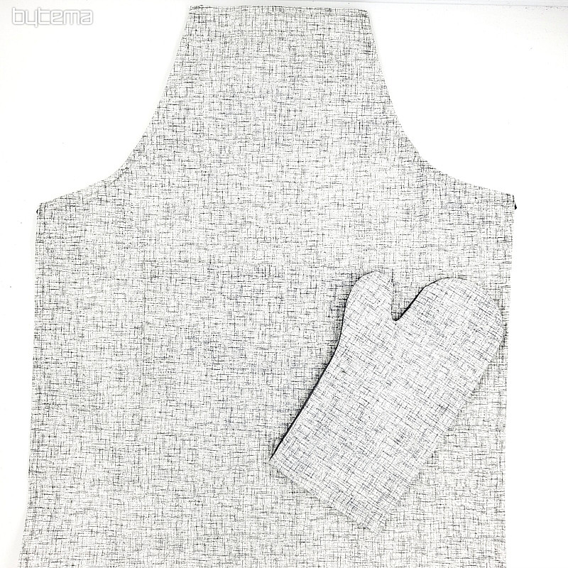 Schürze mit Handschuh off-white