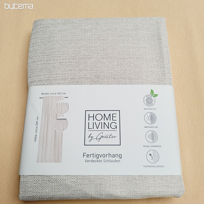 Luxuriöse Fertiggardine HOME LIVING beige
