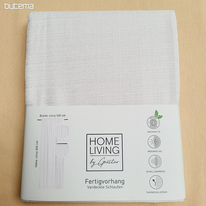 Luxuriöse Fertiggardine HOME LIVING creme