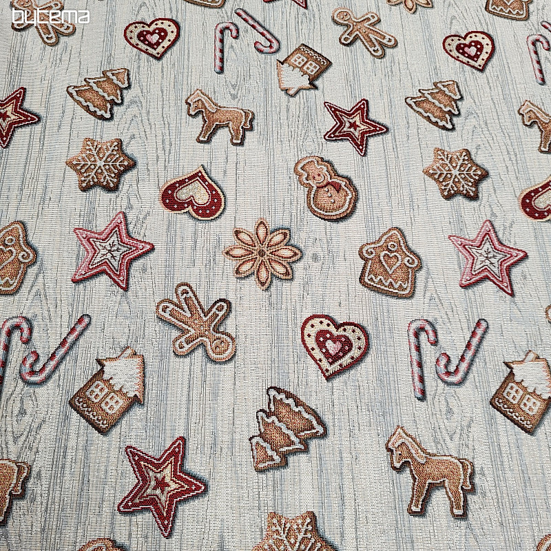 Gobelinstoff WEIHNACHTSLEBKUCHEN