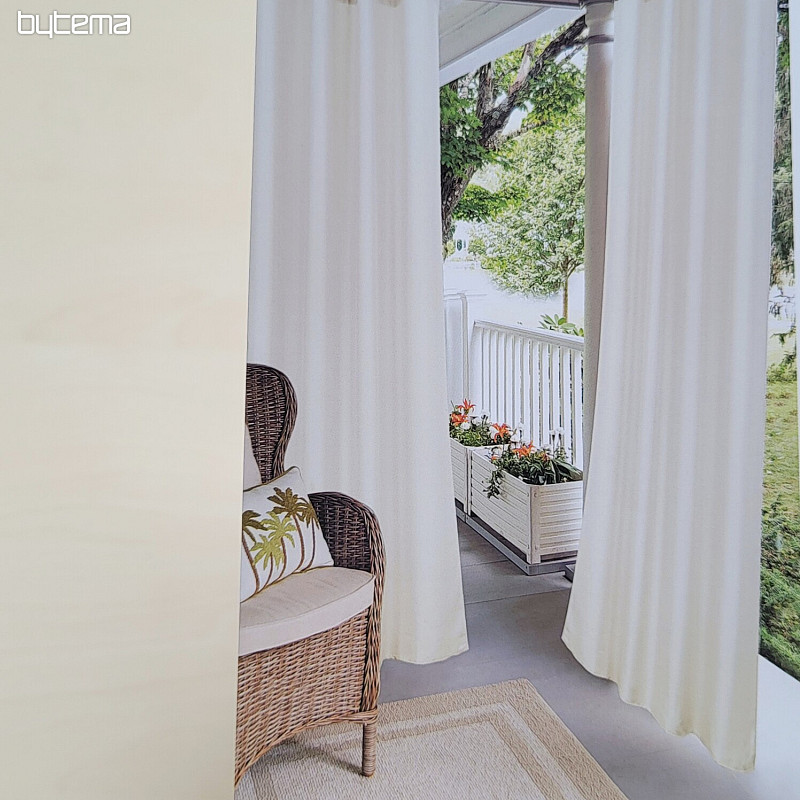 Dekorativer Outdoor-Vorhang GAIA BEIGE Ringe