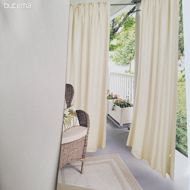 Dekorativer Outdoor-Vorhang GAIA WHITE COFFEE