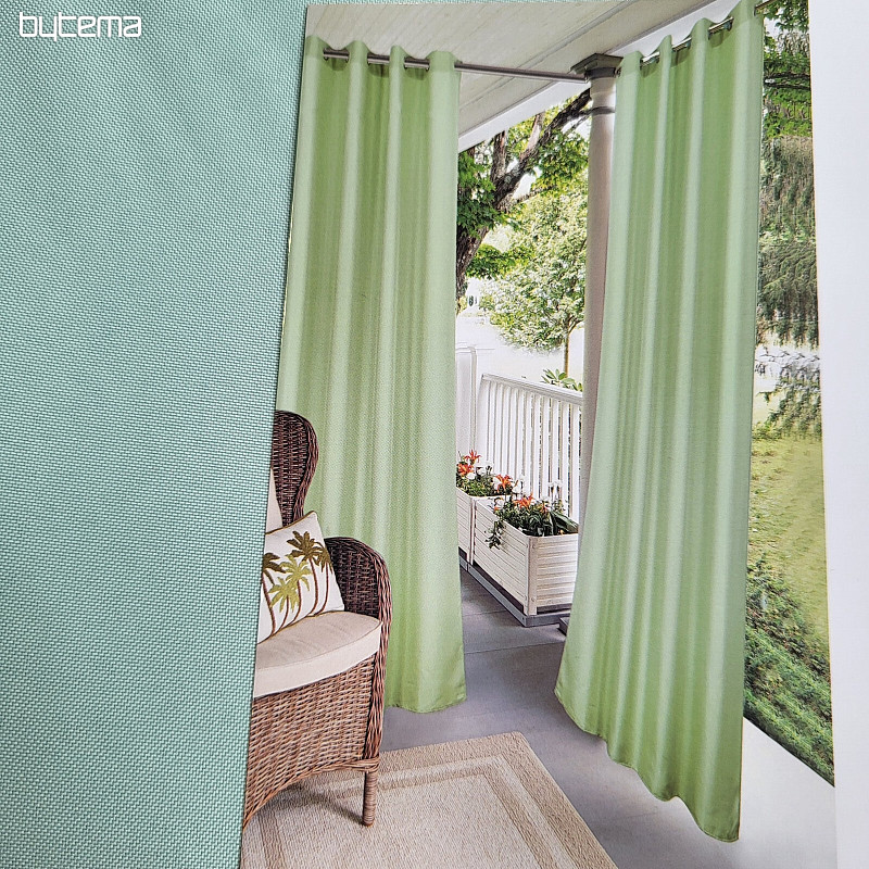 Dekorativer Outdoor-Vorhang GAIA GREEN Ringe