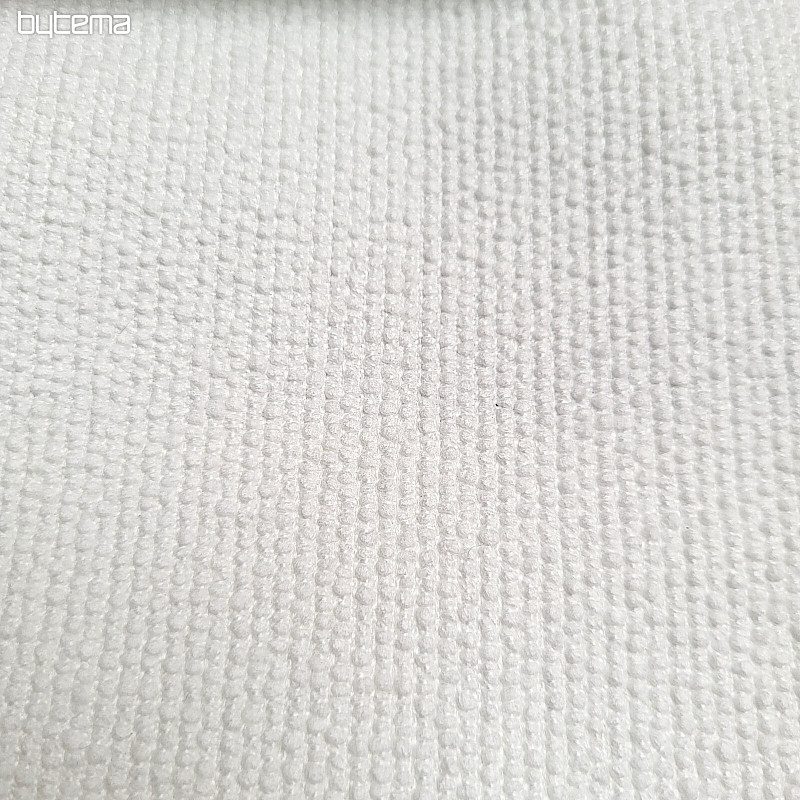Luxuriöser einfarbiger Designer Dekostoff GERSTER 77052/10 WHITE