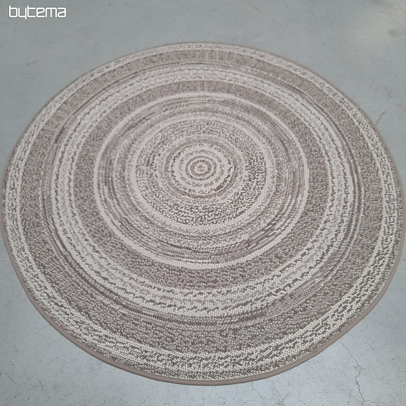 Outdoor-Teppich STAR Rosette hellbraun