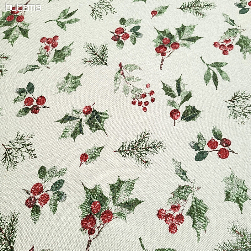 Luxuriöser Dekorationsstoff HOLLY GREEN