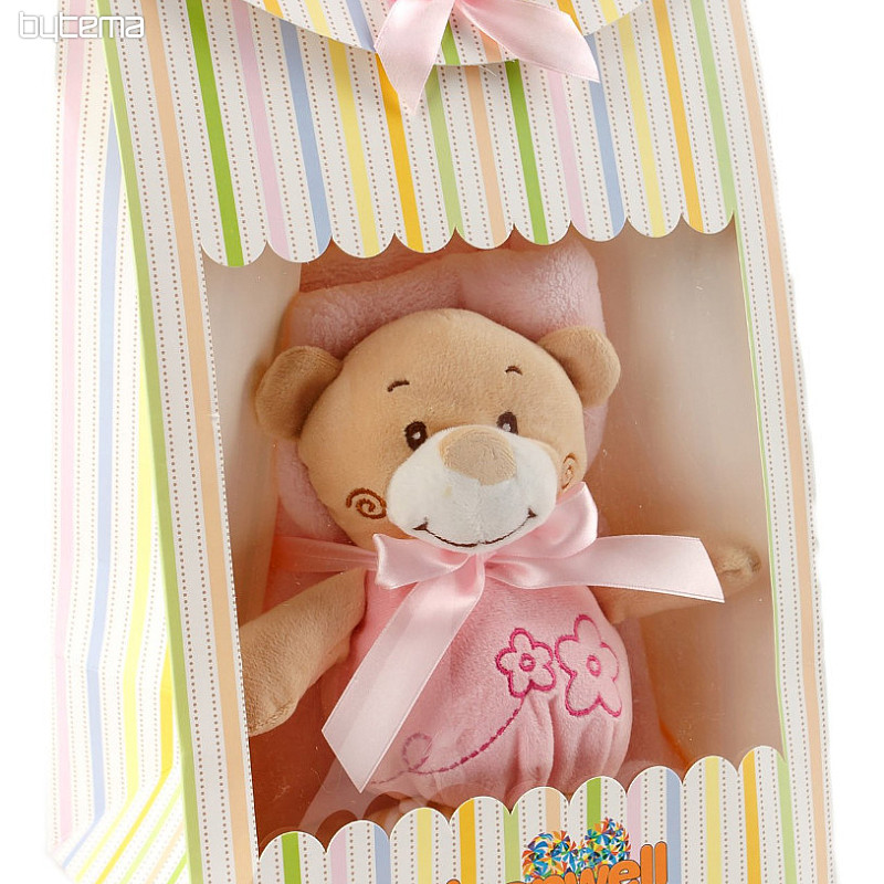 Baby-Geschenkset Rosa Teddybär