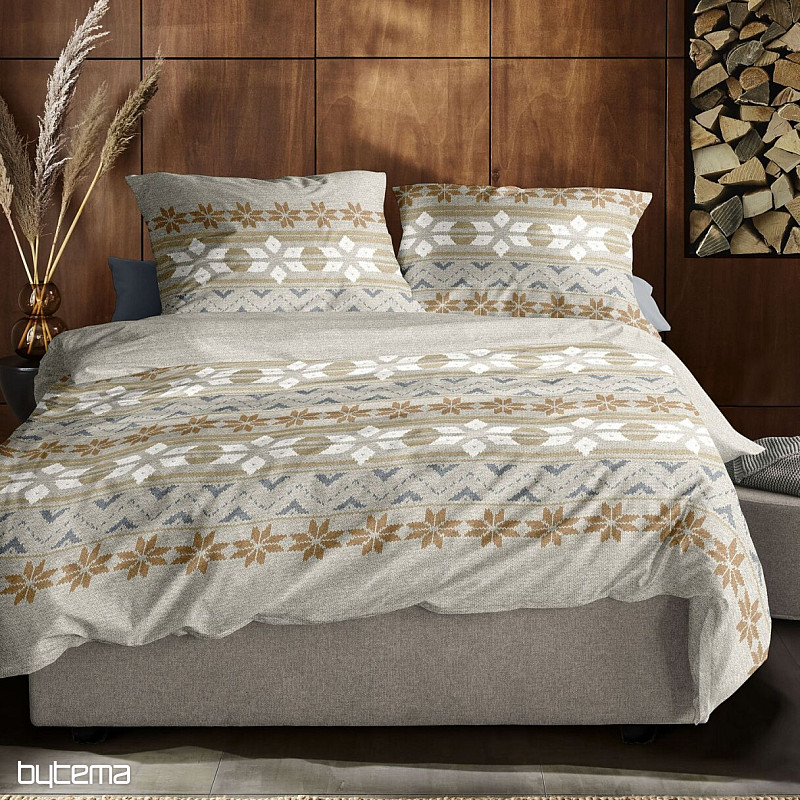 Luxus-Flanell-Bettwäsche IRISETTE PANDA 8621-80 NATUR