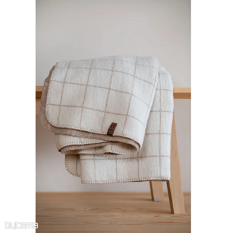 Decke DF MERANO KARIERT BEIGE