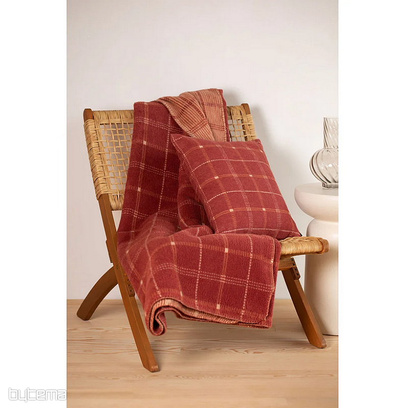 Decke DF SAVONA CHECKED RED