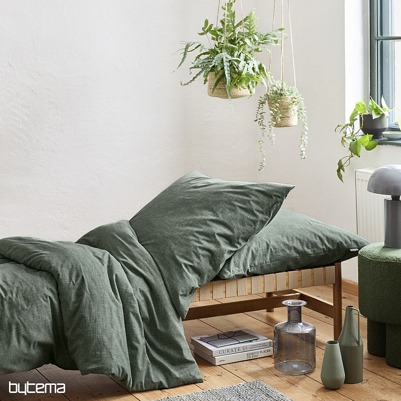 Luxus-Flanell-Bettwäsche IRISETTE KOALA 8544-30 grün