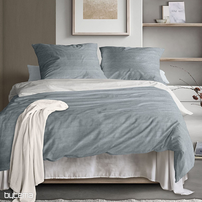 IRISETTE Luxus Baumwollsatin WAVE 8557-20 BLAU