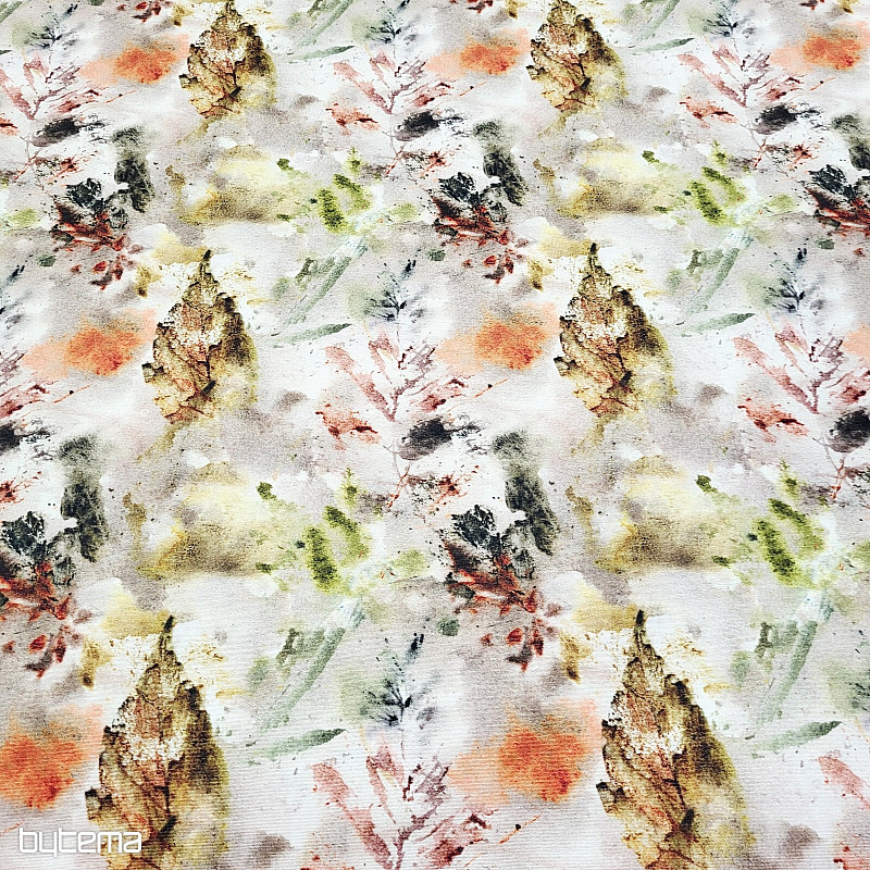 Dekorativer Stoff in Herbstfarben