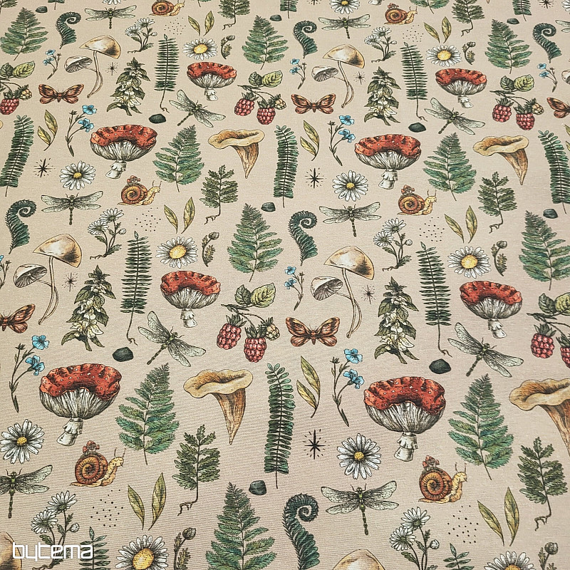 Dekorativer Stoff HERBST IM WALD