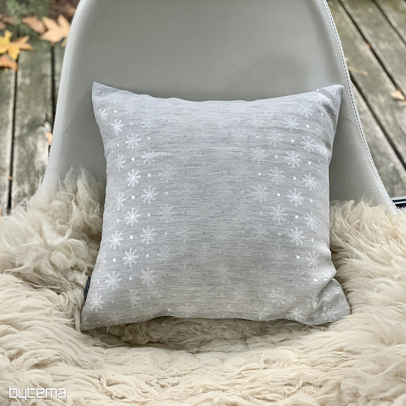 Weihnachtsdekorabdeckung FLAKE GREY - SILBER