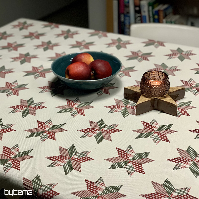 Weihnachtstischdecke und Schal STAR SHELLEY
