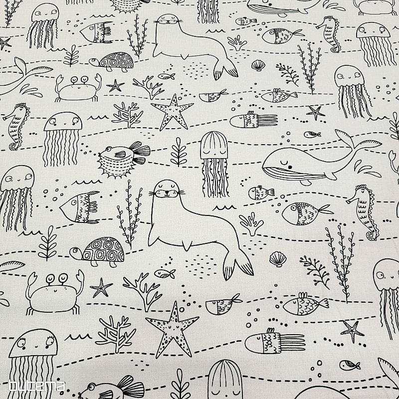 Stoffmalerei UNTERWASSERWELT