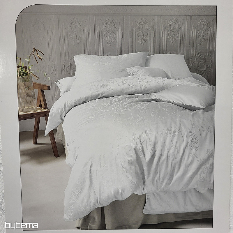 Luxuriöser Baumwolldamast RIO WHITE