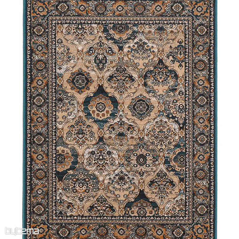 Luxus-Wollteppich ISFAHAN Forenza Smaragd/Smaragd