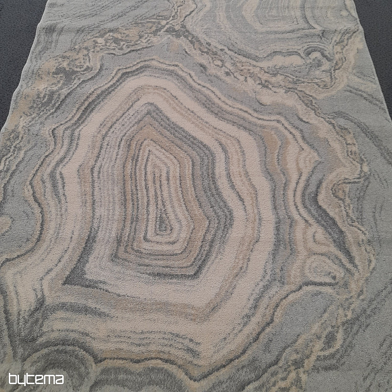 Luxuriöser Wollteppich ISFAHAN Efez grau