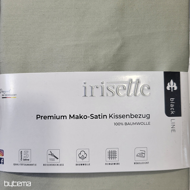 Satin-Kissenbezug - Salbei 32