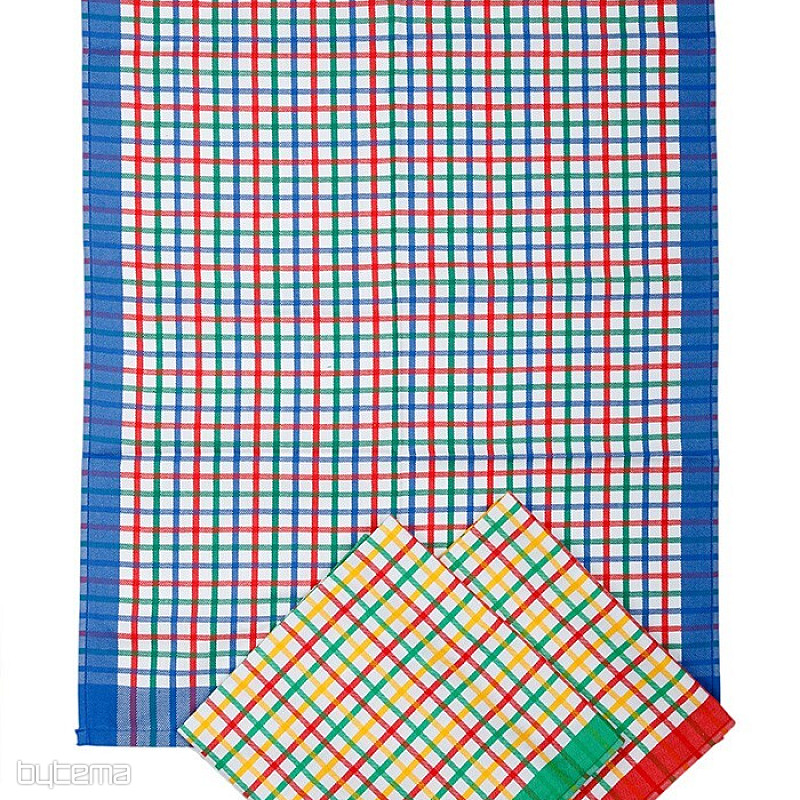 Baumwollhandtücher HELLGRAU KARIERT