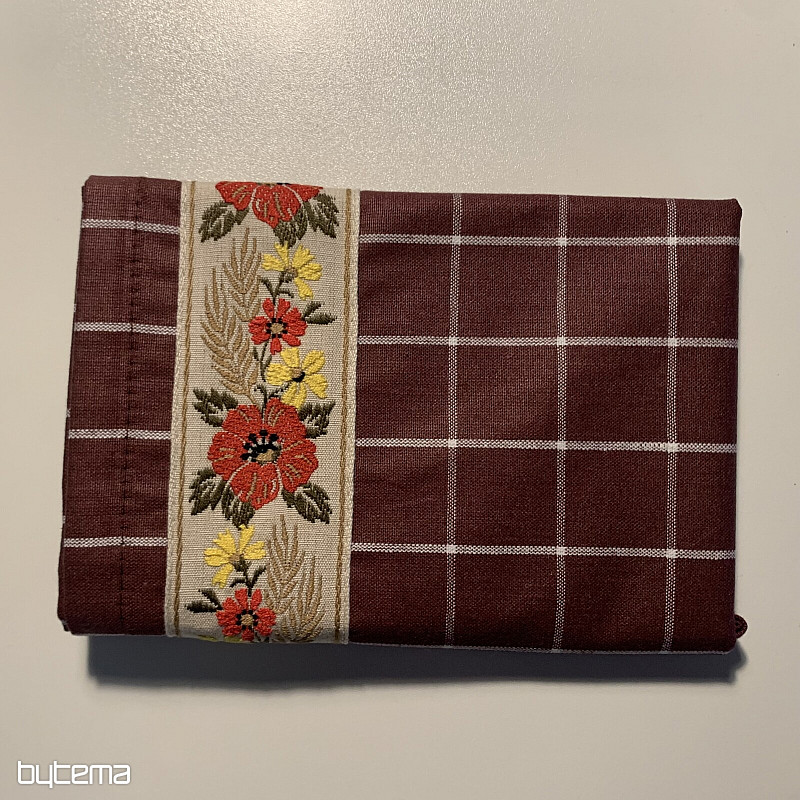 Geschirrtücher „Omas braun mit Blumen“