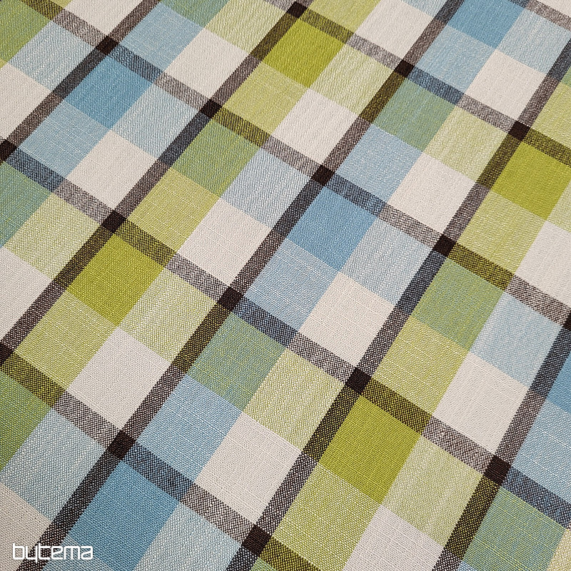 Dekorativer Stoff ATILA BLAUGRÜN